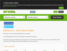 Tablet Screenshot of mytown.ie